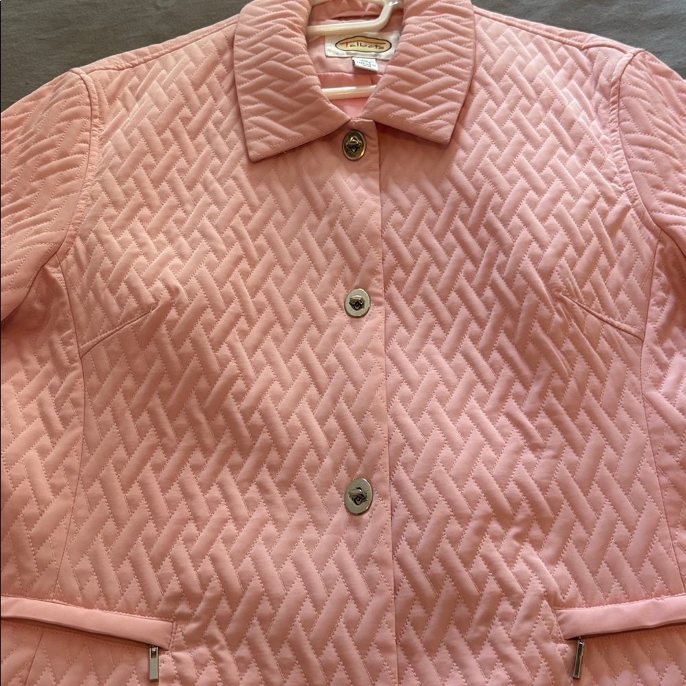 Talbots Light Pink Quilted Jacket - Picture 3 of 11